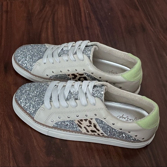 Shoes Cv Glitter Leopard Tennis Shoes Poshmark